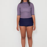 High Noon Rashguard - Merlot Stripe
