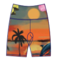 Bike Shorts- Vacay w. Navy