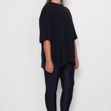 Hemp Loose Fit Tee - Black