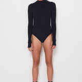 Turtleneck Surfsuit - Black Rib