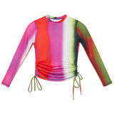 Ruched Rashguard - Ombre