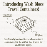 Wash Bloc Travel Container - Cream